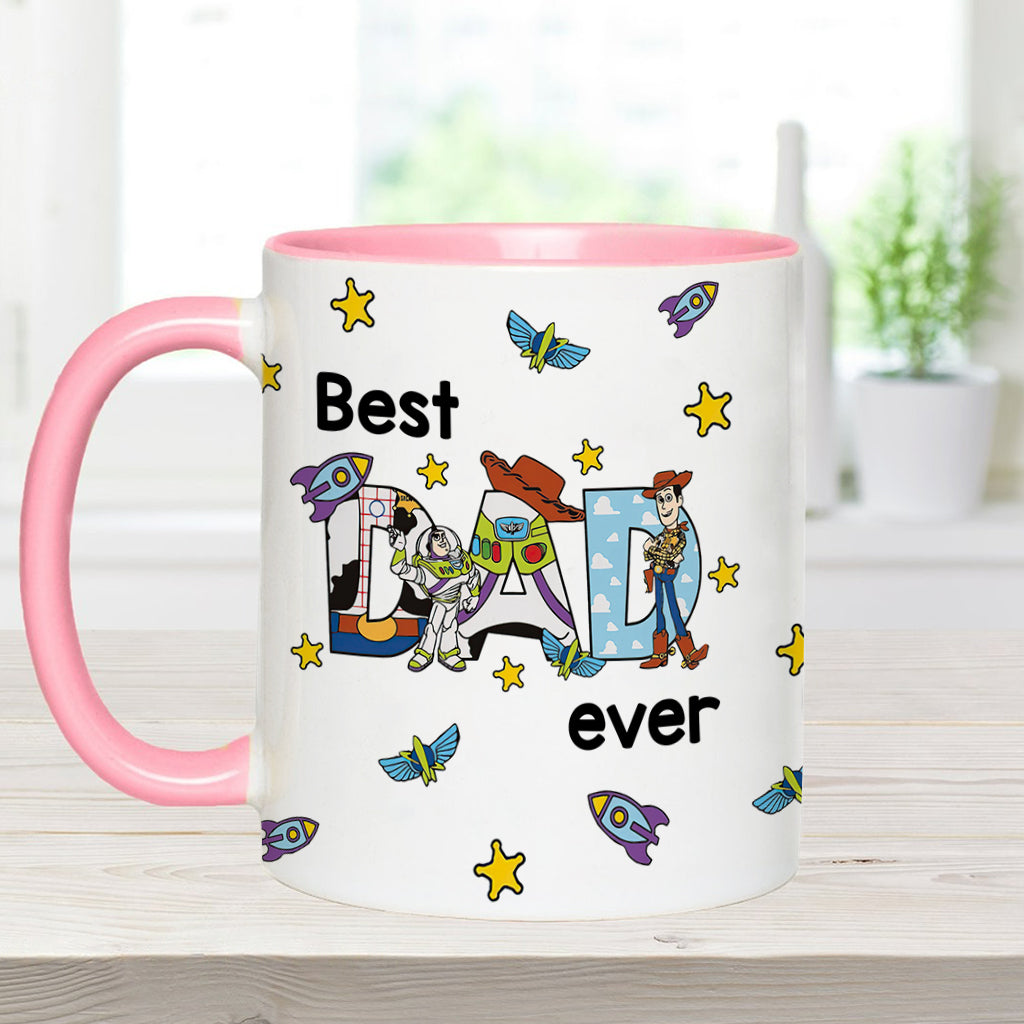 Best Dad Ever - Personalized Father Accent Mug