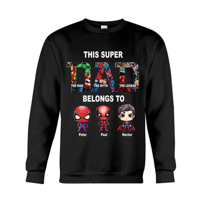 Super Dad - Personalized Father T-shirt And Hoodie
