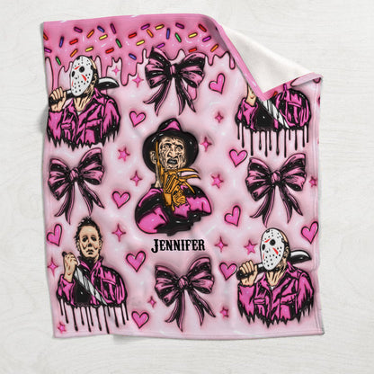 Horror Movie Fan - Personalized Blanket