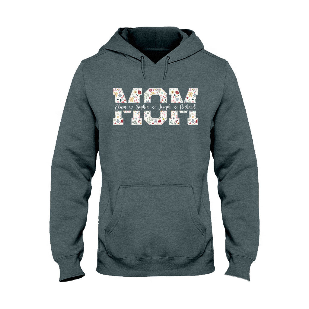 Flower Mom - Personalized Mother T-shirt And Hoodie