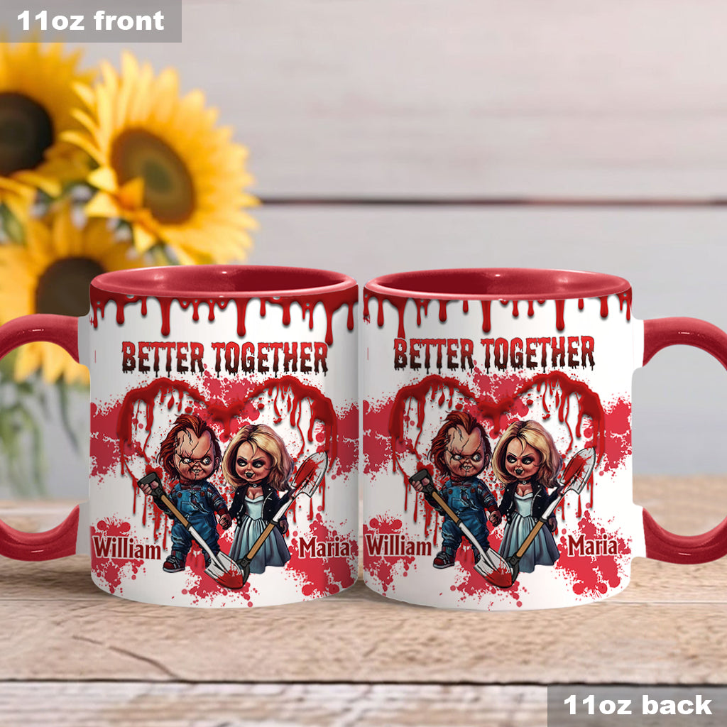 Better Together - Personalized Couple Accent Mug