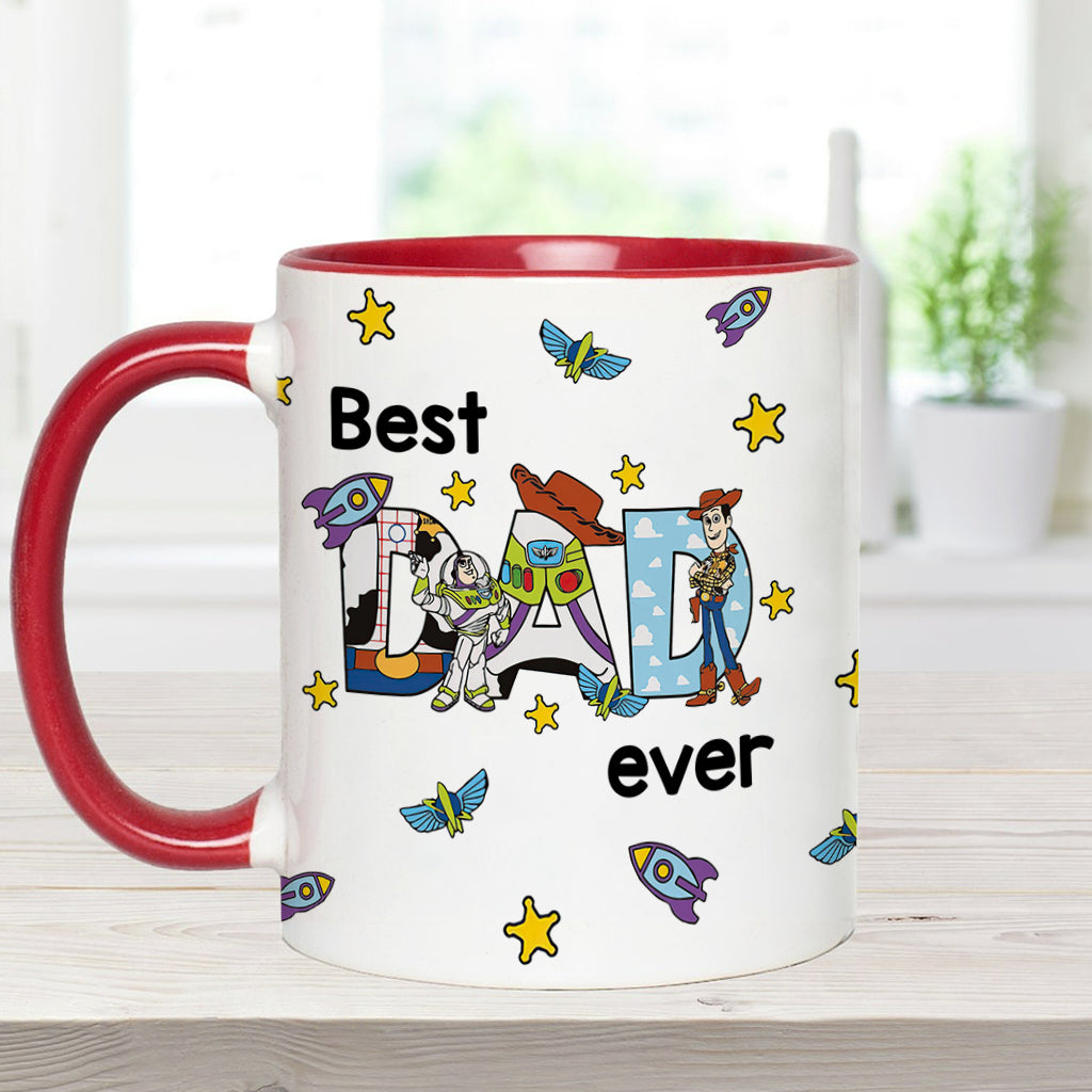 Best Dad Ever - Personalized Father Accent Mug