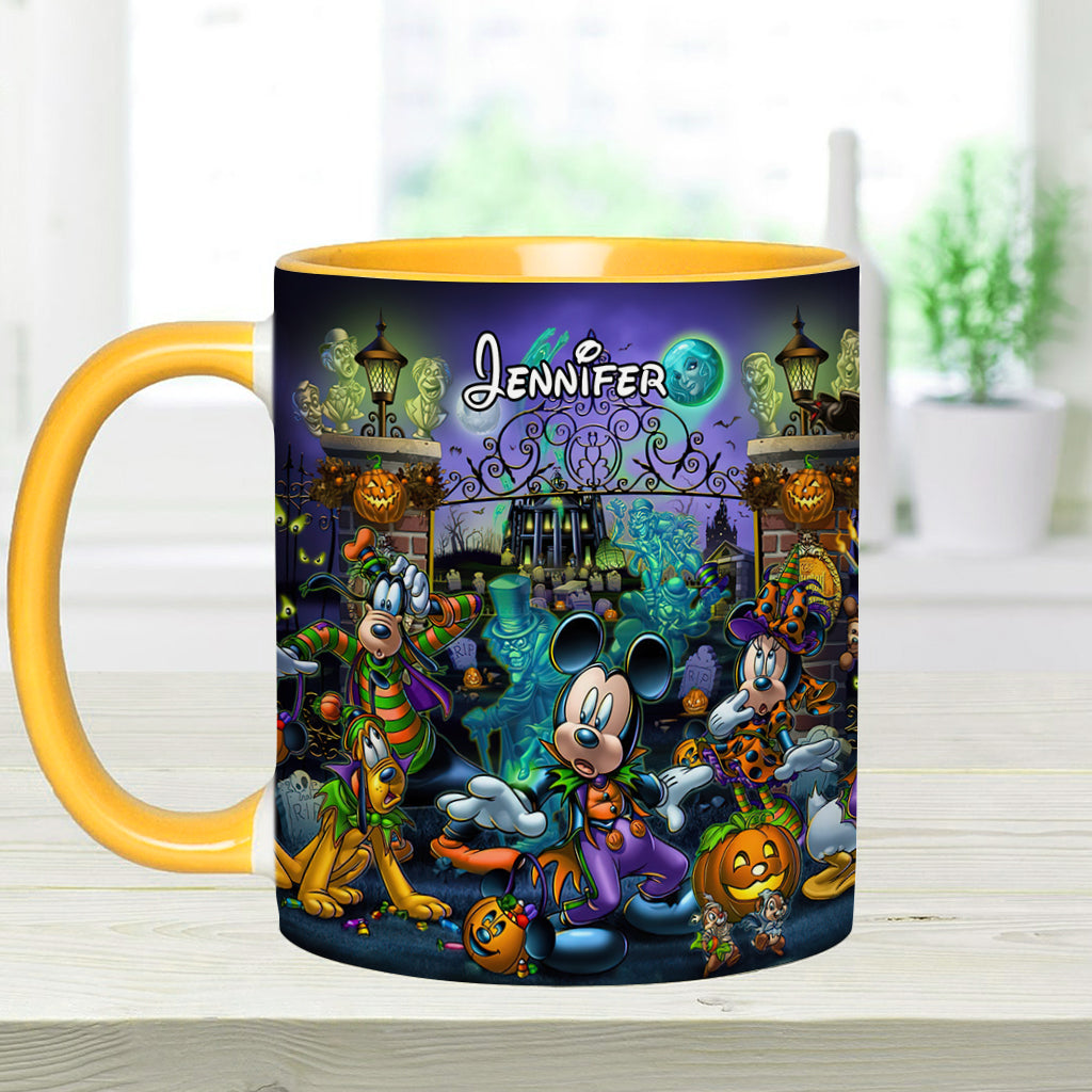Welcome Foolish Mortals - Personalized Mouse Accent Mug
