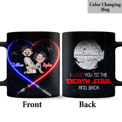 I Love You To The Death Star And Back - Personalized The Force Mug