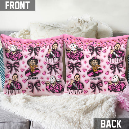 Horror Movie Fan - Personalized Throw Pillow