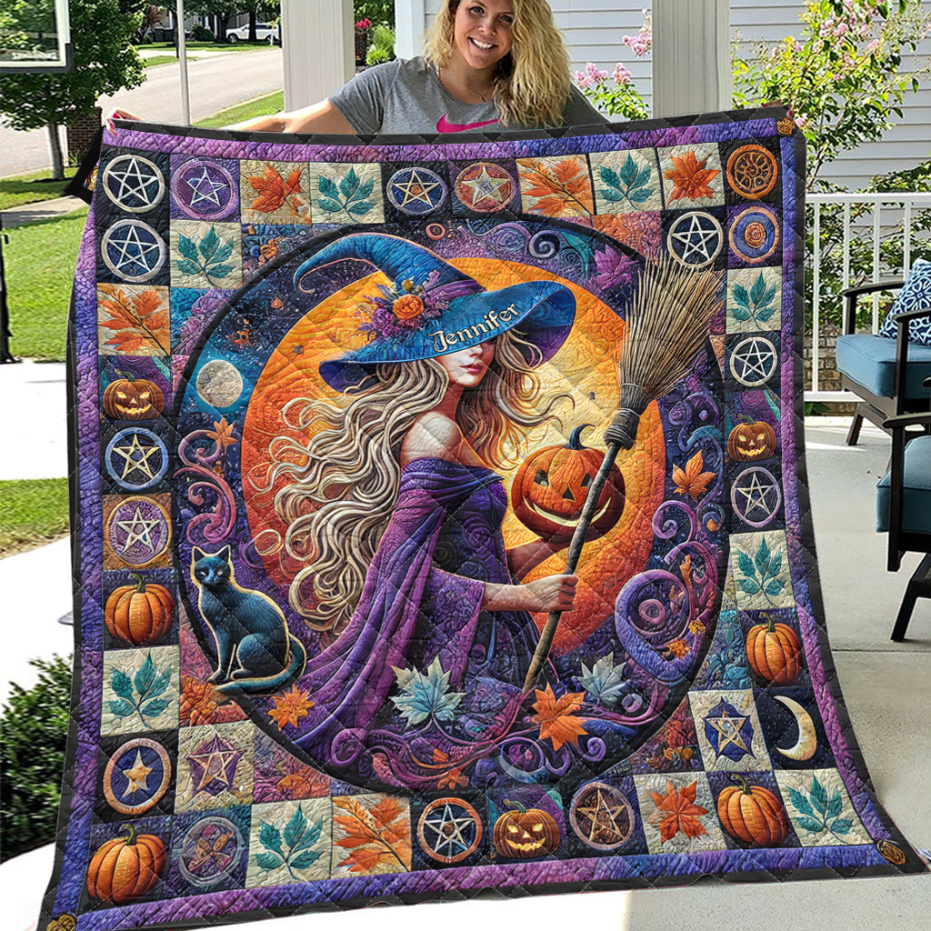 Beautiful Witch - Personalized Witch Quilt