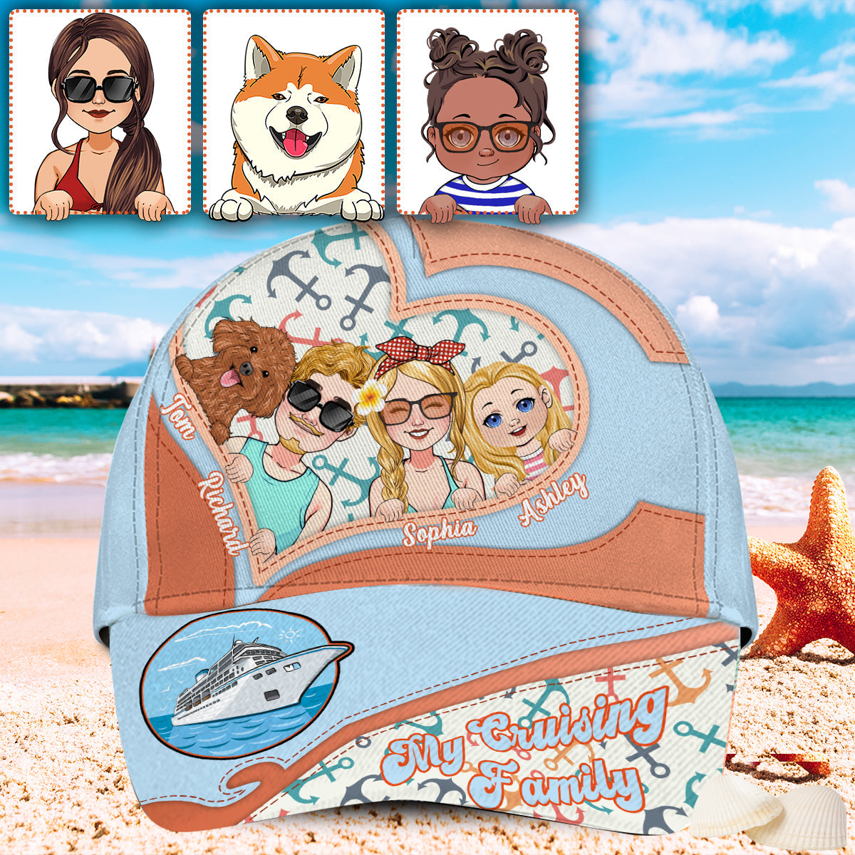 My Cruising Family - Personalized Cruising Classic Cap