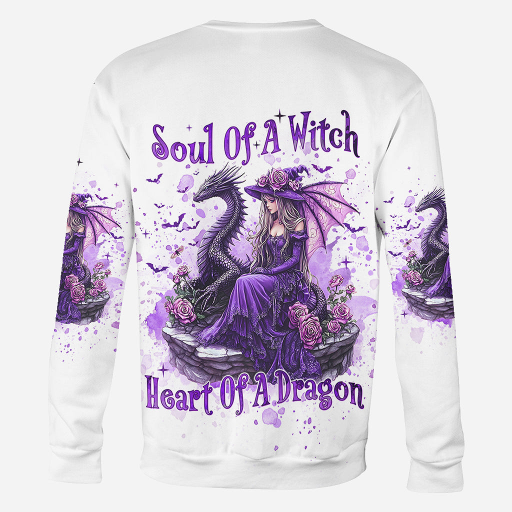 Soul Of A Witch Heart Of A Dragon - Personalized Witch All Over Shirt