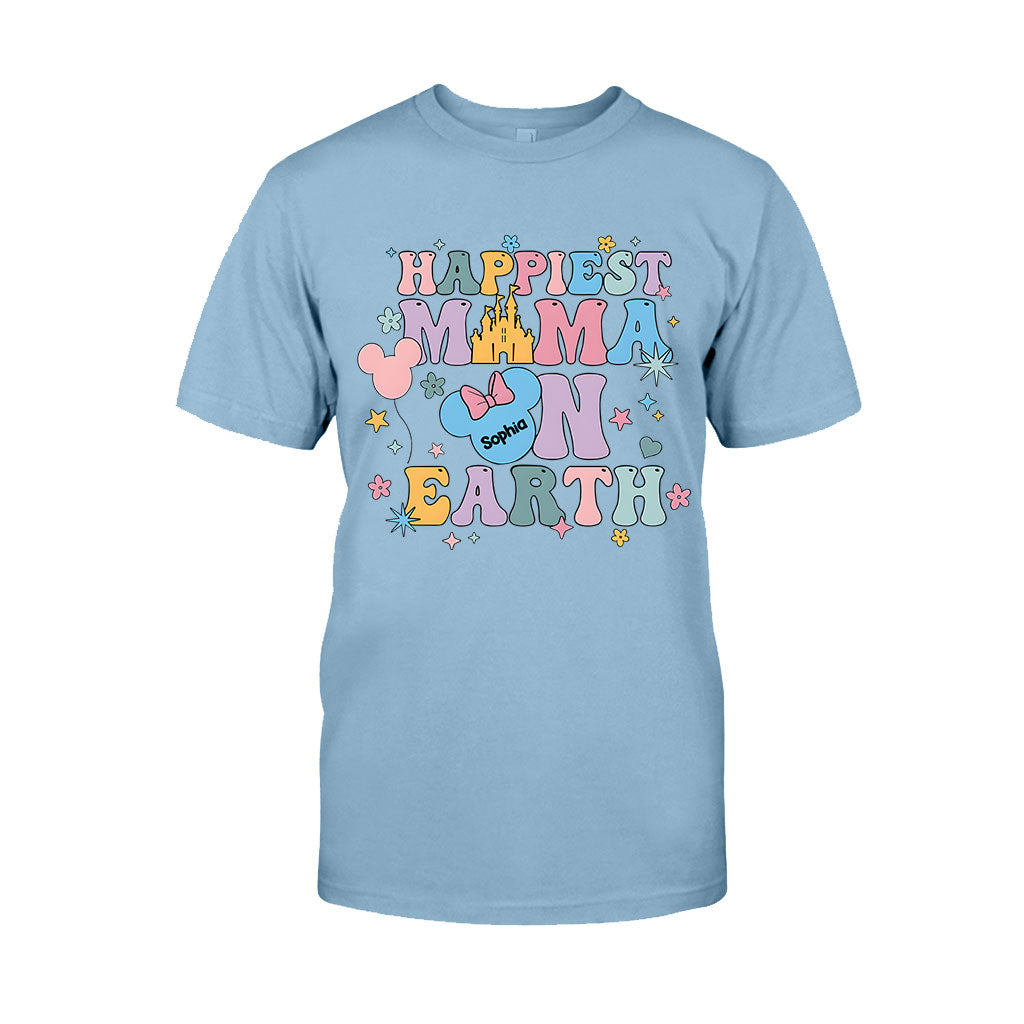 Happiest Mom On Earth - Personalized Mouse T-shirt And Hoodie