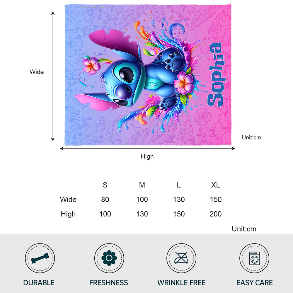 Blue Ohana - Personalized Ohana Blanket