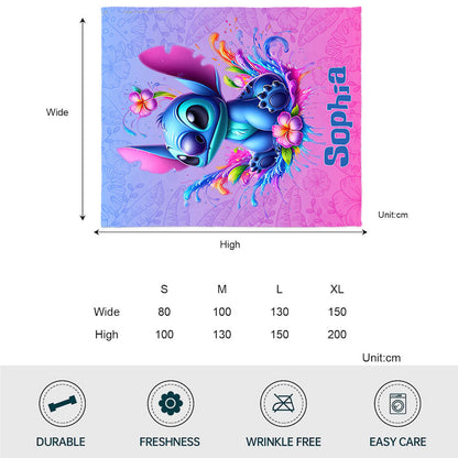 Blue Ohana - Personalized Ohana Blanket