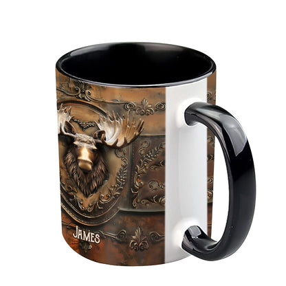Beautiful Moose Wild Turkey Fox Duck - Personalized Hunting Accent Mug
