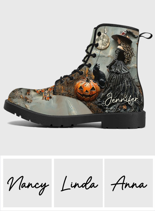 Beautiful Witch - Personalized Witch Leather Boots