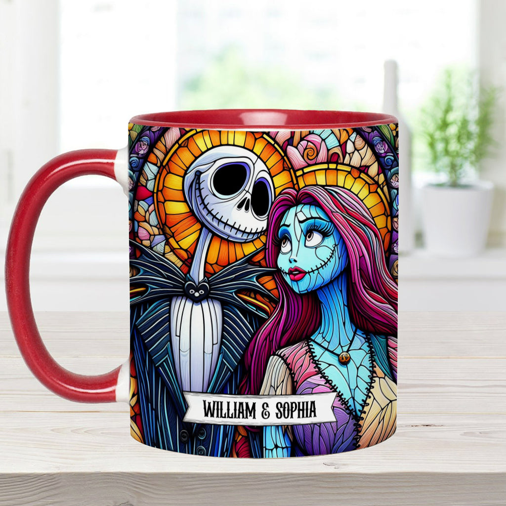 Jack And Sally - Personalized Nightmare Accent Mug