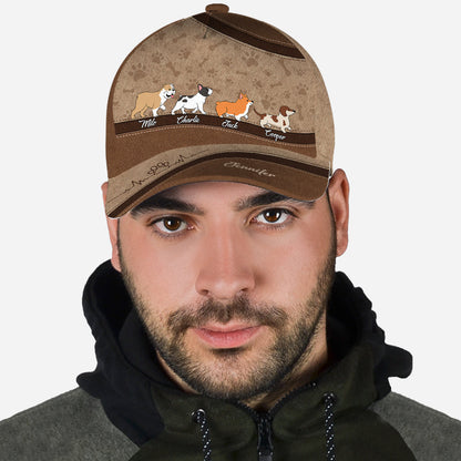 I Love My Dogs - Personalized Dog Classic Cap