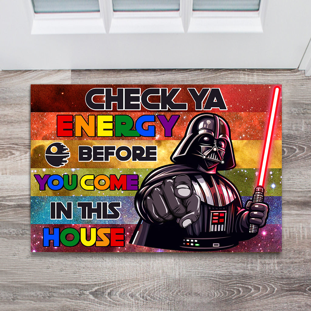Check Your Energy - LGBT Support Doormat