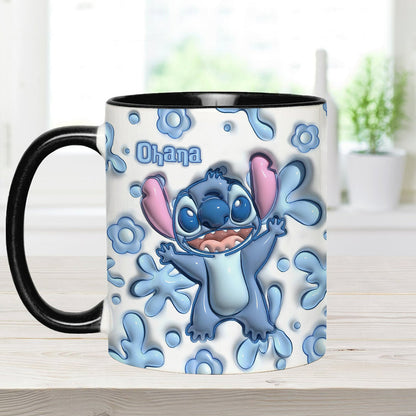 Ohana Blue - Personalized Ohana Accent Mug