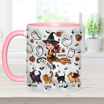 Cat Mom - Personalized Cat Accent Mug