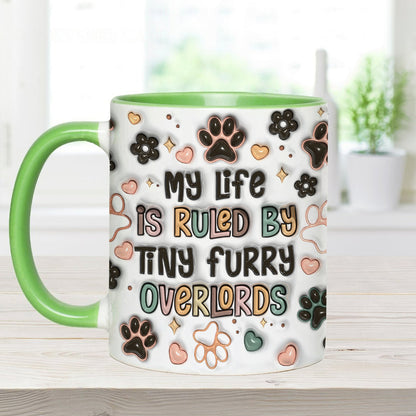 Tiny Furry Overlords - Personalized Cat Accent Mug