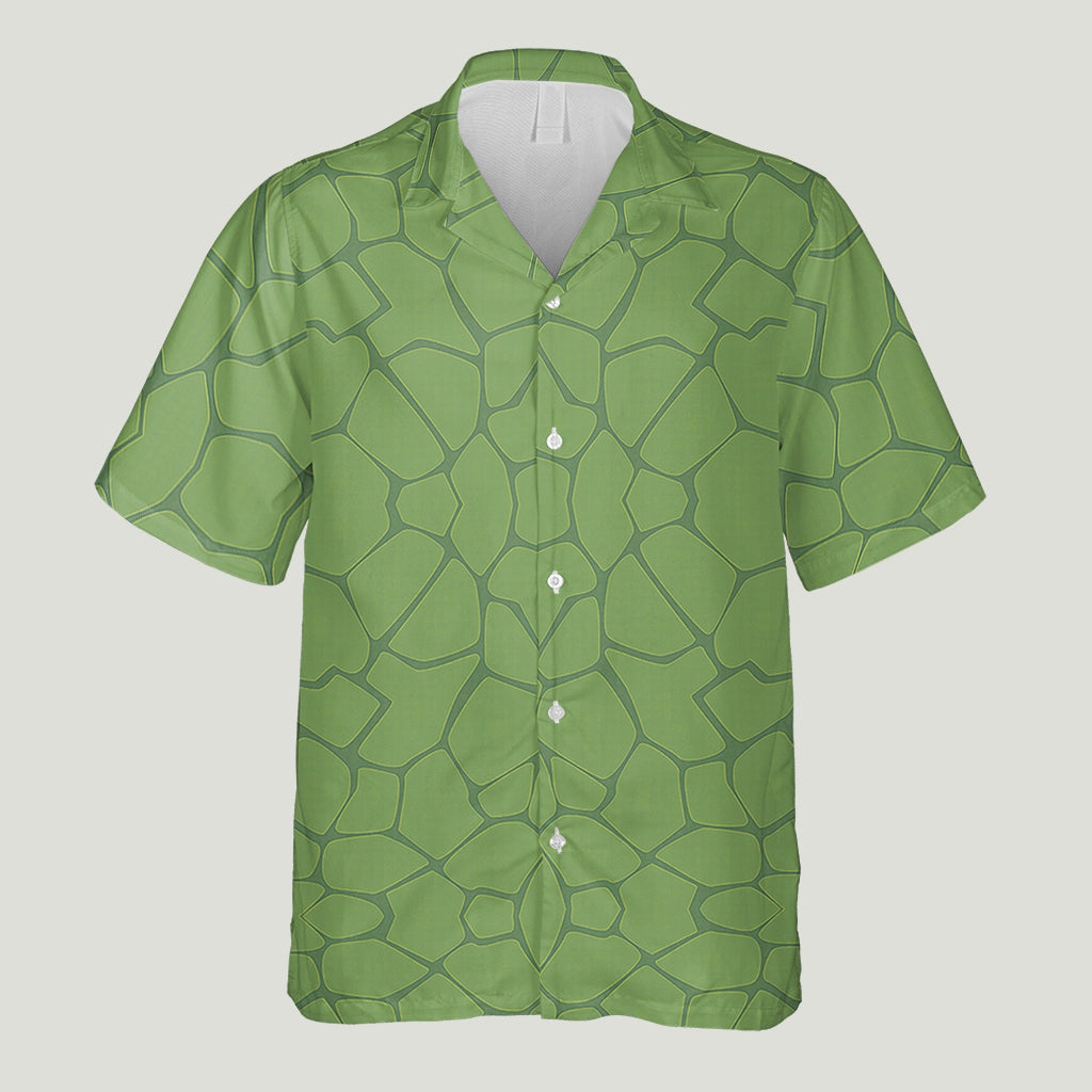 Turtley Awesome Father - Personalized Green Turtles Hawaiian Shirt