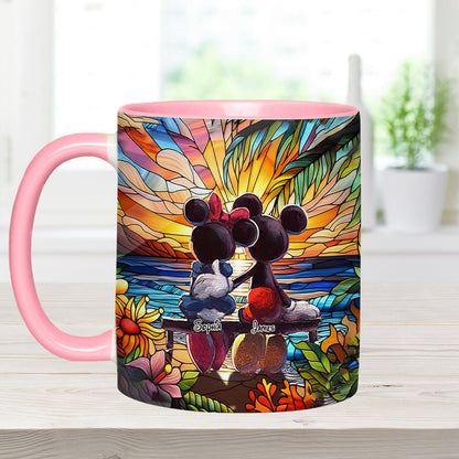 Romantic Sunset - Personalized Mouse Accent Mug