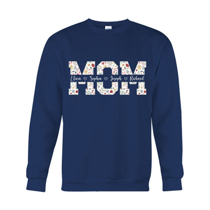 Flower Mom - Personalized Mother T-shirt And Hoodie