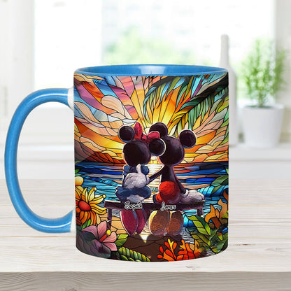 Romantic Sunset - Personalized Mouse Accent Mug