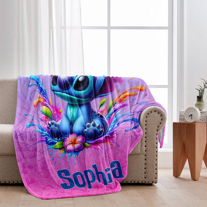 Blue Ohana - Personalized Ohana Blanket