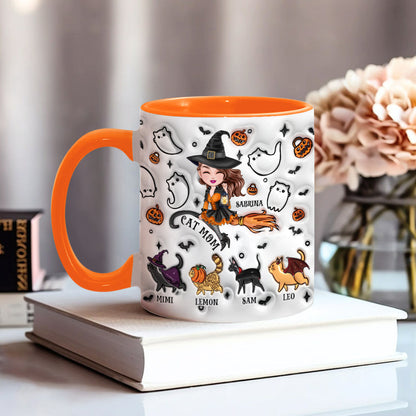 Cat Mom - Personalized Cat Accent Mug