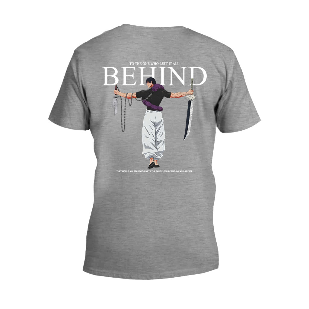 Behind Jujutsu Kaisen T-shirt and Hoodie