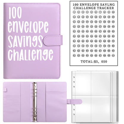 Money Saving Book - 100 Envelopes Money Saving Book Challenge