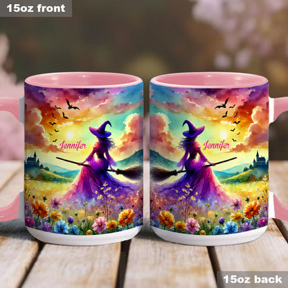 Beautiful Witch - Personalized Witch Accent Mug
