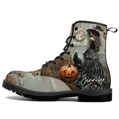 Beautiful Witch - Personalized Witch Leather Boots