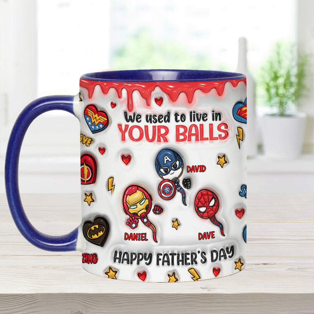Happy Father's Day - Personalized Marvelous Universe Accent Mug