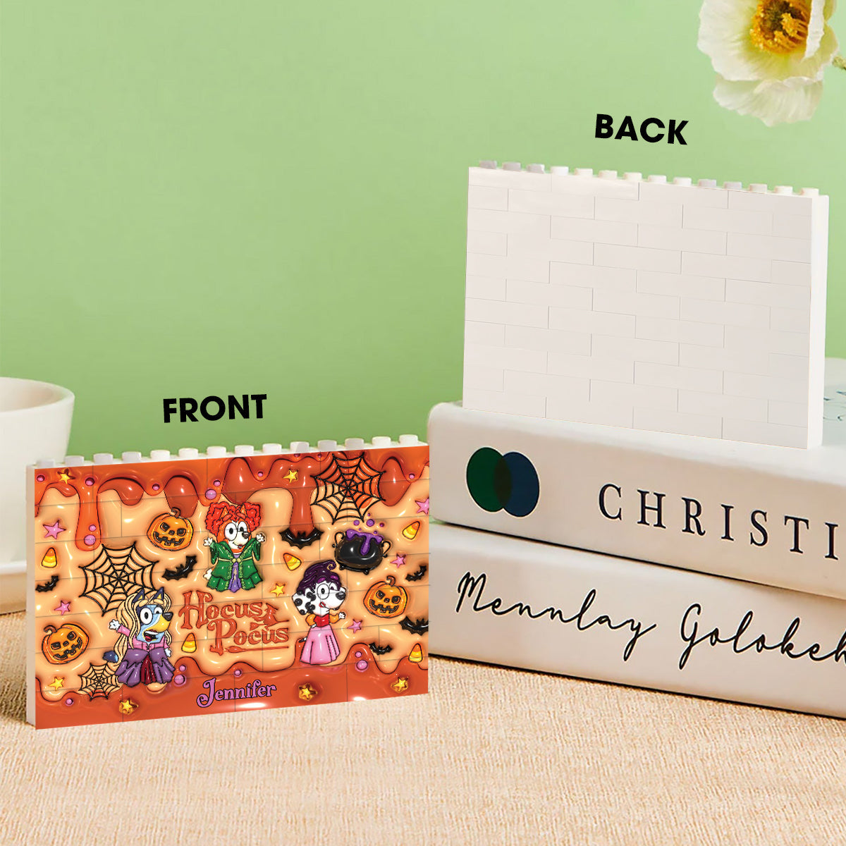 Halloween Is Coming - Personalized One-sided Horizontal Rectangle Building Brick Blocks