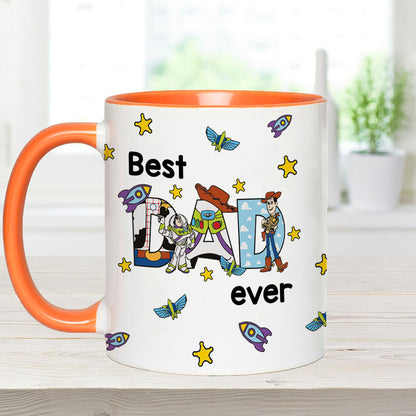 Best Dad Ever - Personalized Father Accent Mug
