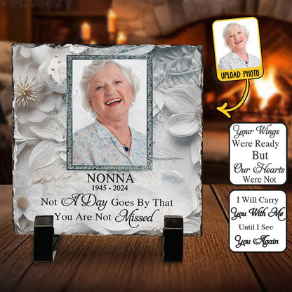 I'm Always With You - Personalized Memorial Square Shaped Stone