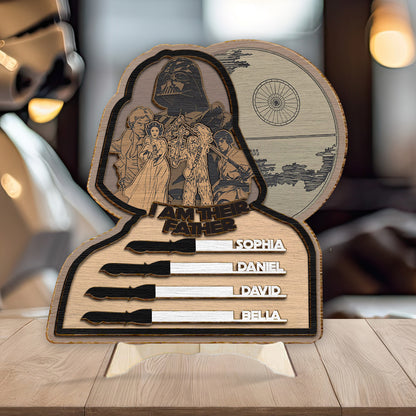 I Am Their Father - Personalized Father 2 Layered Wood Sign / Wood Plaque