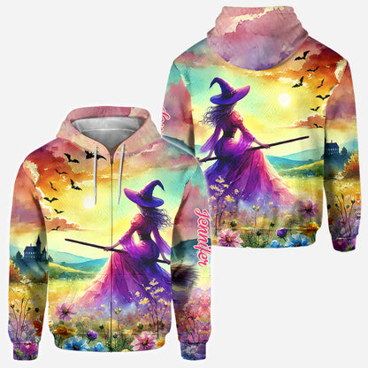 Beautiful Witch - Personalized Witch All Over Shirt