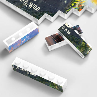 Best Dad Ever - Personalized The Hero's Legend One-sided Horizontal Rectangle Building Brick Blocks
