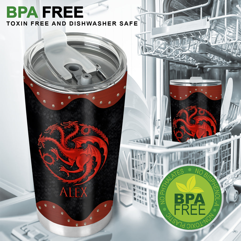 Dragon Rider - Personalized Thrones Game Tumbler