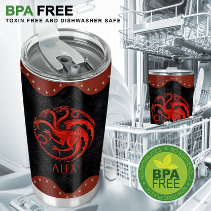 Dragon Rider - Personalized Thrones Game Tumbler