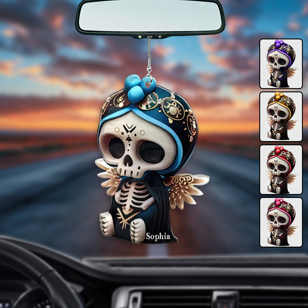 Cute Skull - Personalized Skull Car Ornament