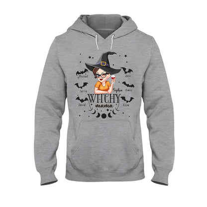 Witchy Mama Grandma - Personalized Witch T-shirt And Hoodie