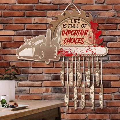Life Is Full Of Important Choices - Personalized Pallet Wood Sign