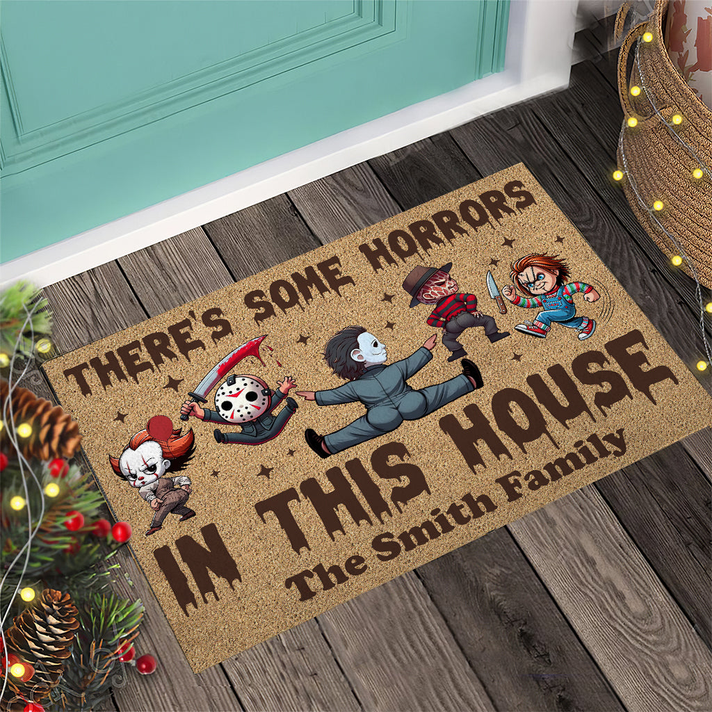 There's Some Horrors In This House - Personalized Doormat