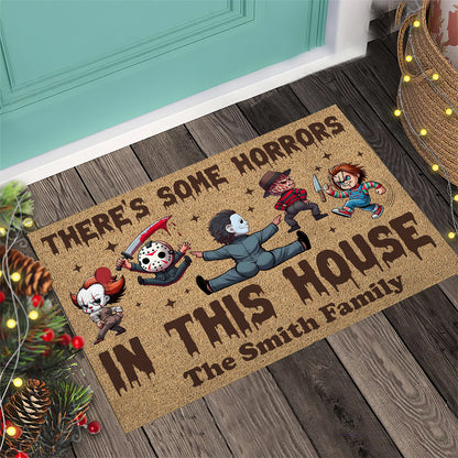 There's Some Horrors In This House - Personalized Doormat
