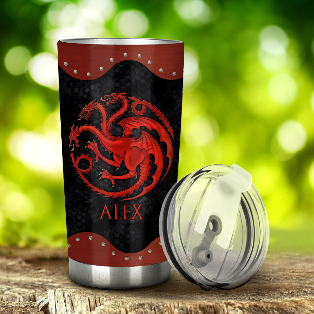 Dragon Rider - Personalized Thrones Game Tumbler