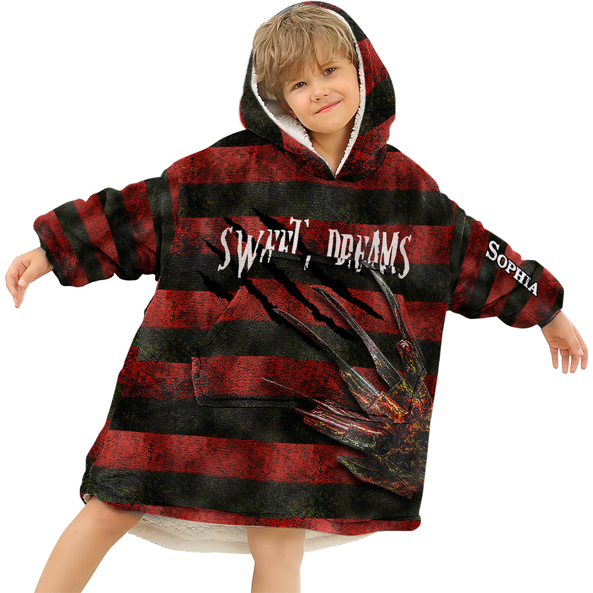Sweet Dreams - Personalized Sweet Dreams Blanket Hoodie