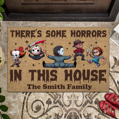There's Some Horrors In This House - Personalized Doormat